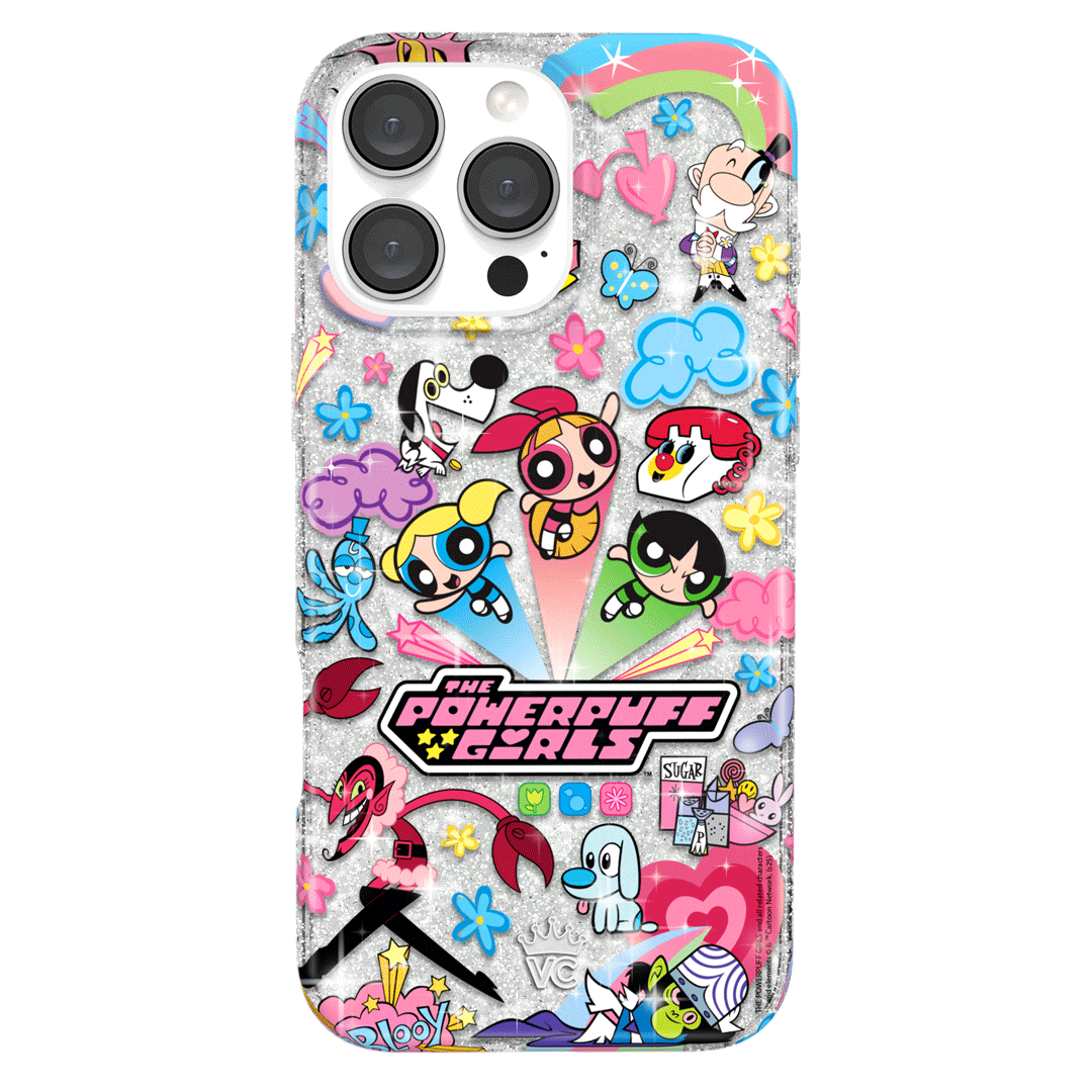 The Powerpuff Girls Girl Power iPhone Case - Cute Cartoon Character Phone Cover for iPhone 13/12/11/X/8/7 - Perfect for Fans, Kids, and Gift Giving - Durable Protection for School, Work, and Everyday Use