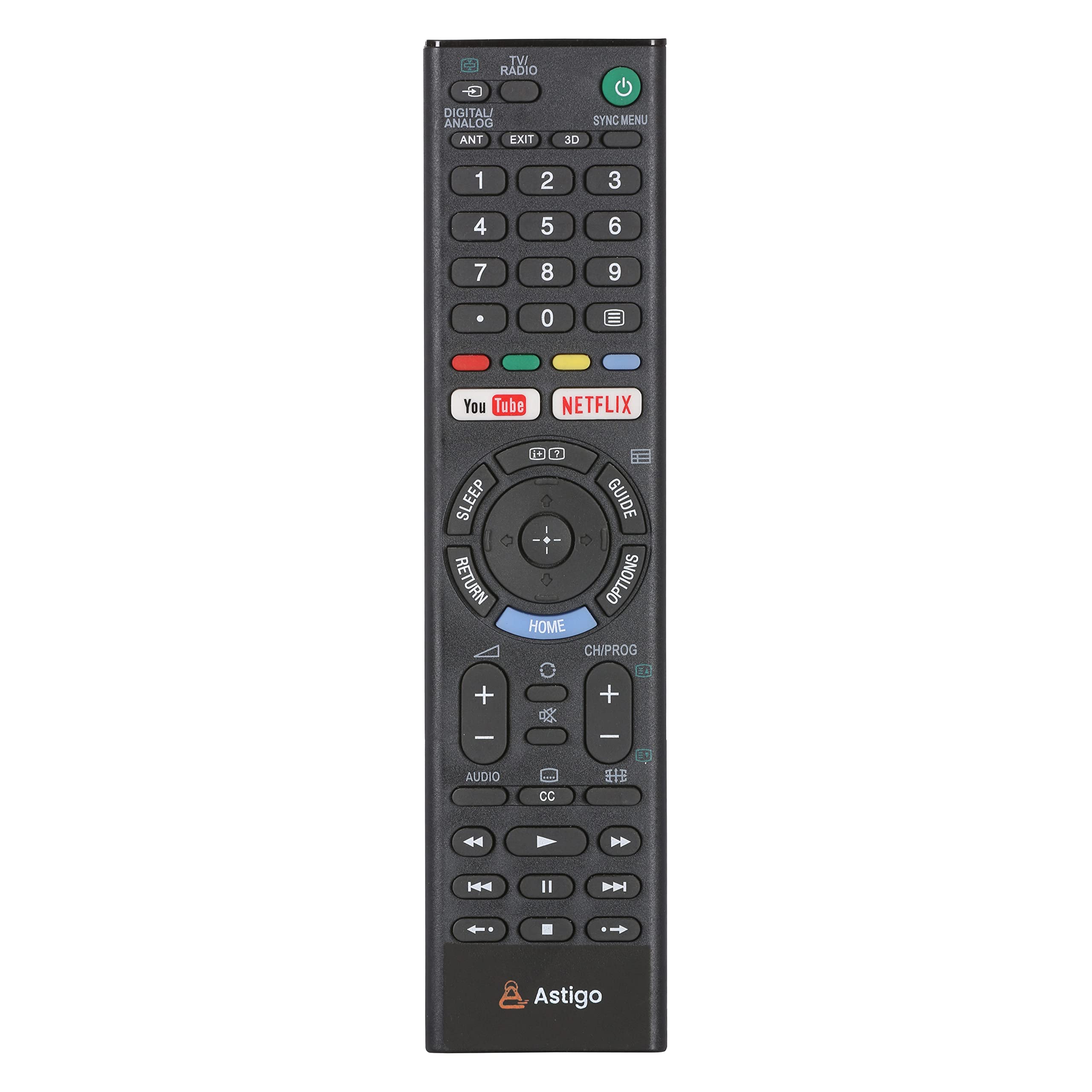 Universal Sony LCD/LED TV Remote Control Replacement - Compatible with Most Sony Smart TVs (Perfect for Living Room, Bedroom & Home Theater Setup)
