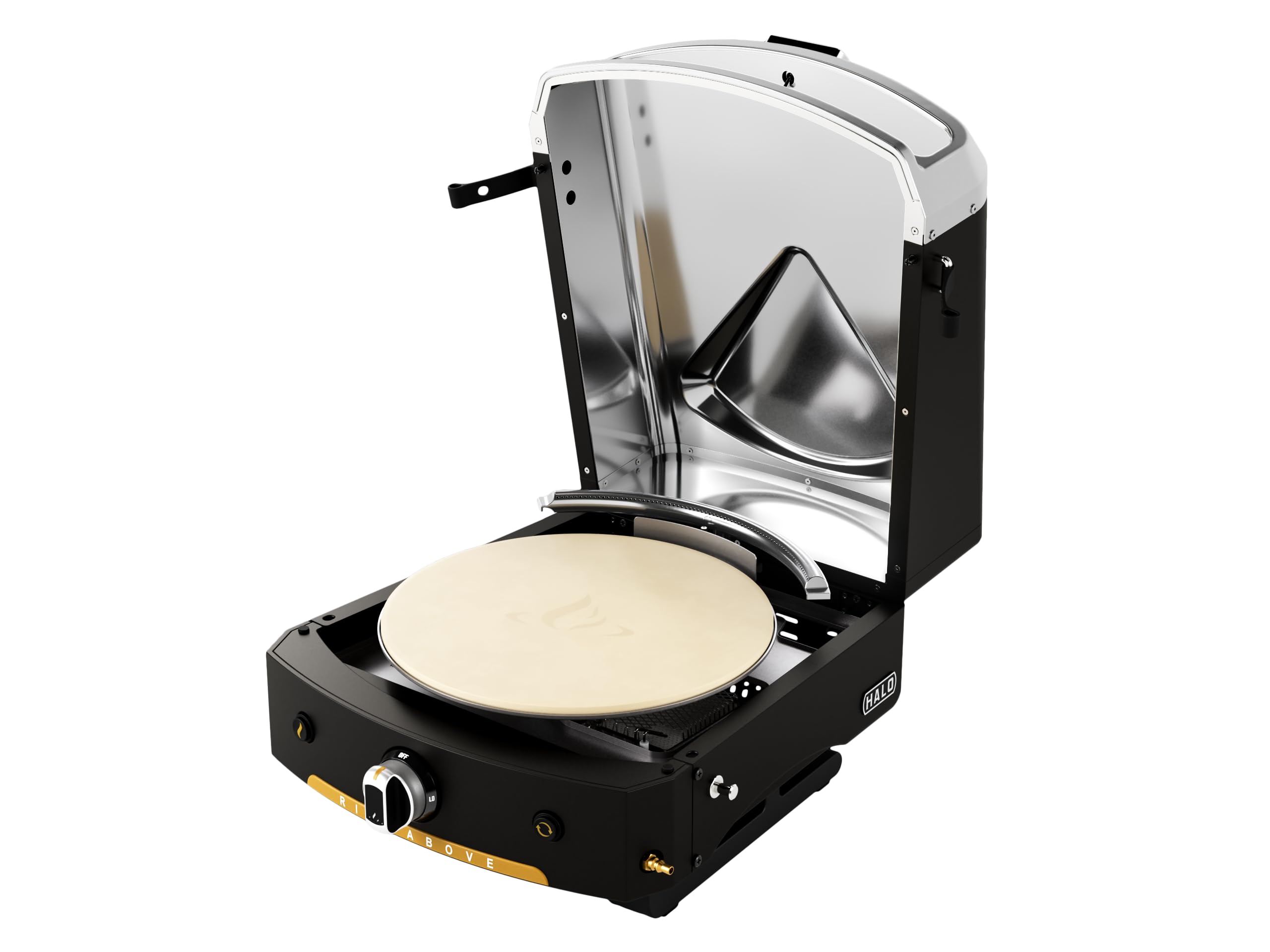 HALO Versa 16 Inch Outdoor Pizza Oven with Rotating Stone - Bakes 16 Inch Pizzas - Includes Oven Cover - Perfect for Backyard Parties, Camping & Outdoor Cooking