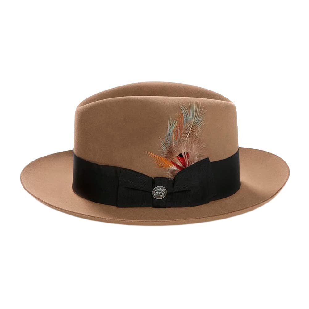 Stetson Men's Temple Hat - Premium Wool Felt Cowboy Hat for Western Style, Outdoor & Rodeo Events - Classic American Western Hat for Country Music Fans & Ranchers