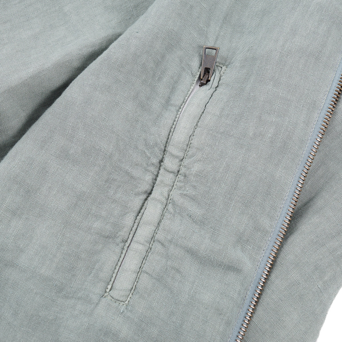 Boglioli Men's Unlined Linen Bomber Jacket - Lightweight Summer Casual Blazer for Travel & Outdoor Activities