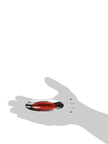 M5 Series Red Clearance Marker Light - Heavy Duty LED Truck Trailer Safety Light for Semi, RV, Boats & Off-Road Vehicles | Waterproof & Durable Design