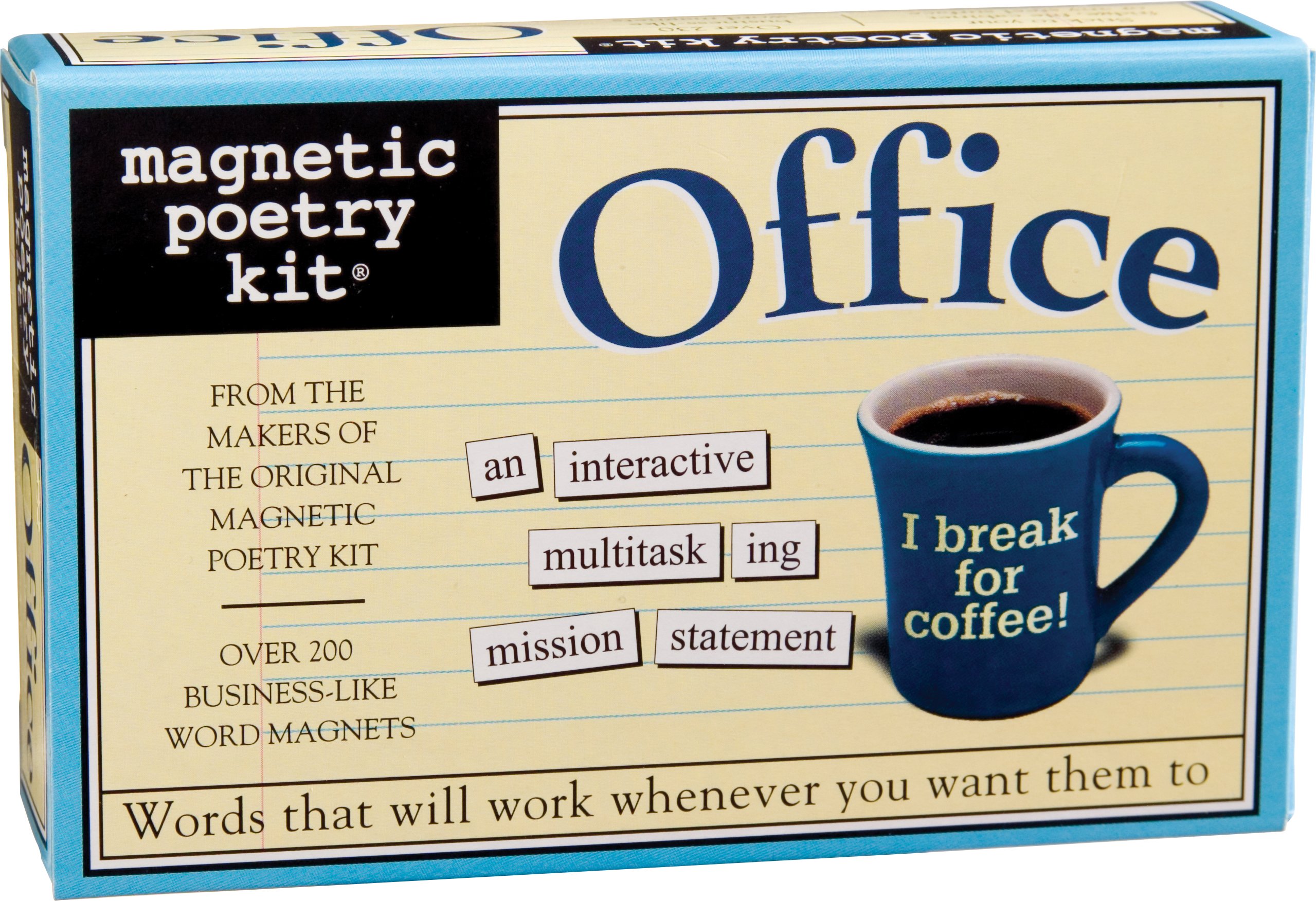 Magnetic Poetry Kit for Office & Home - Refrigerator Word Magnets for Creative Writing, Poems & Letters - Made in USA - Perfect for Fridge Decor, Office Fun & Family Activities