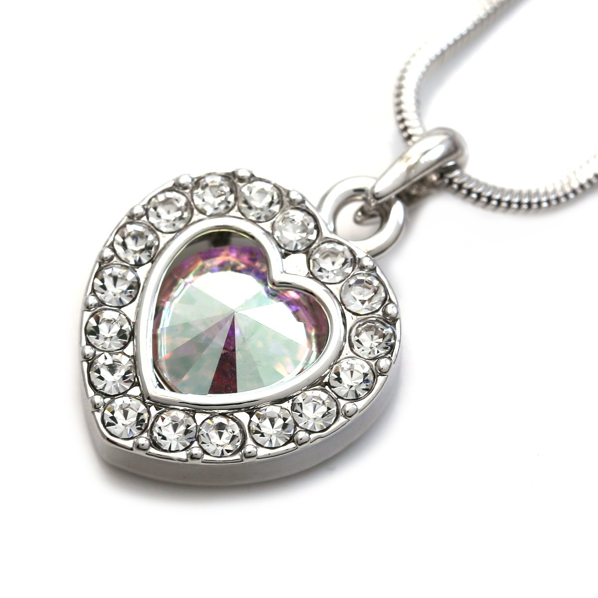 Valentine's Day & Mother's Day Heart Pendant Necklace - Sterling Silver Charm Jewelry Gift for Women - Perfect for Anniversary, Birthday & Romantic Occasions