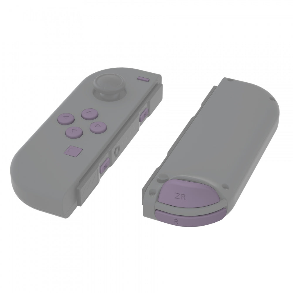 eXtremeRate Dark Grayish Violet Replacement ABXY Buttons & Triggers Kit for Nintendo Switch JoyCon & OLED JoyCon - Full Set with Tools (Shell Not Included) - Perfect for DIY Repair and Controller Customization