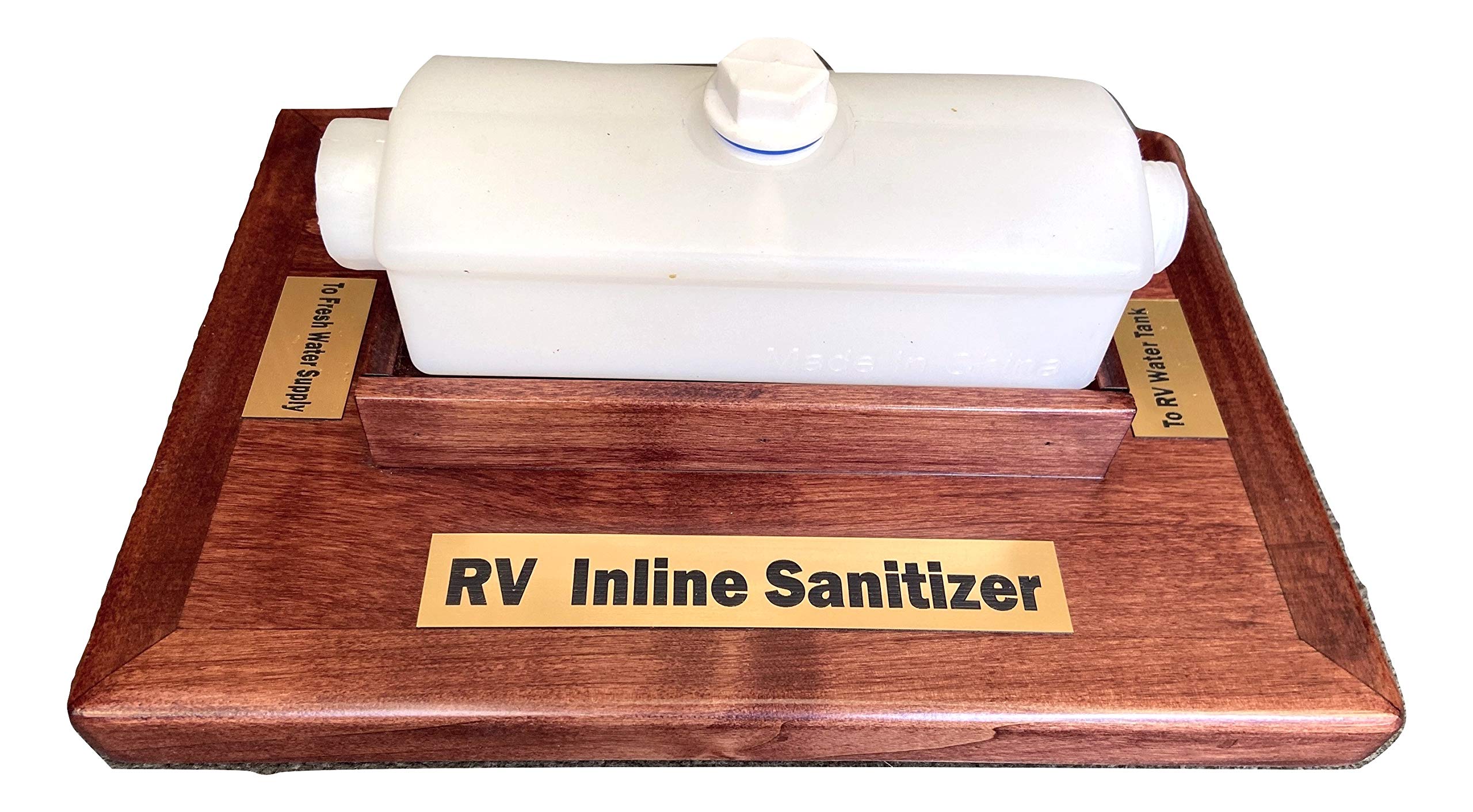 RV Fresh Water Tank Disinfectant Kit - No Mess, No Moving Parts, Easy Hose Connection with Bleach for Safe & Clean Water | Perfect for RV Camping, Travel & Outdoor Adventures