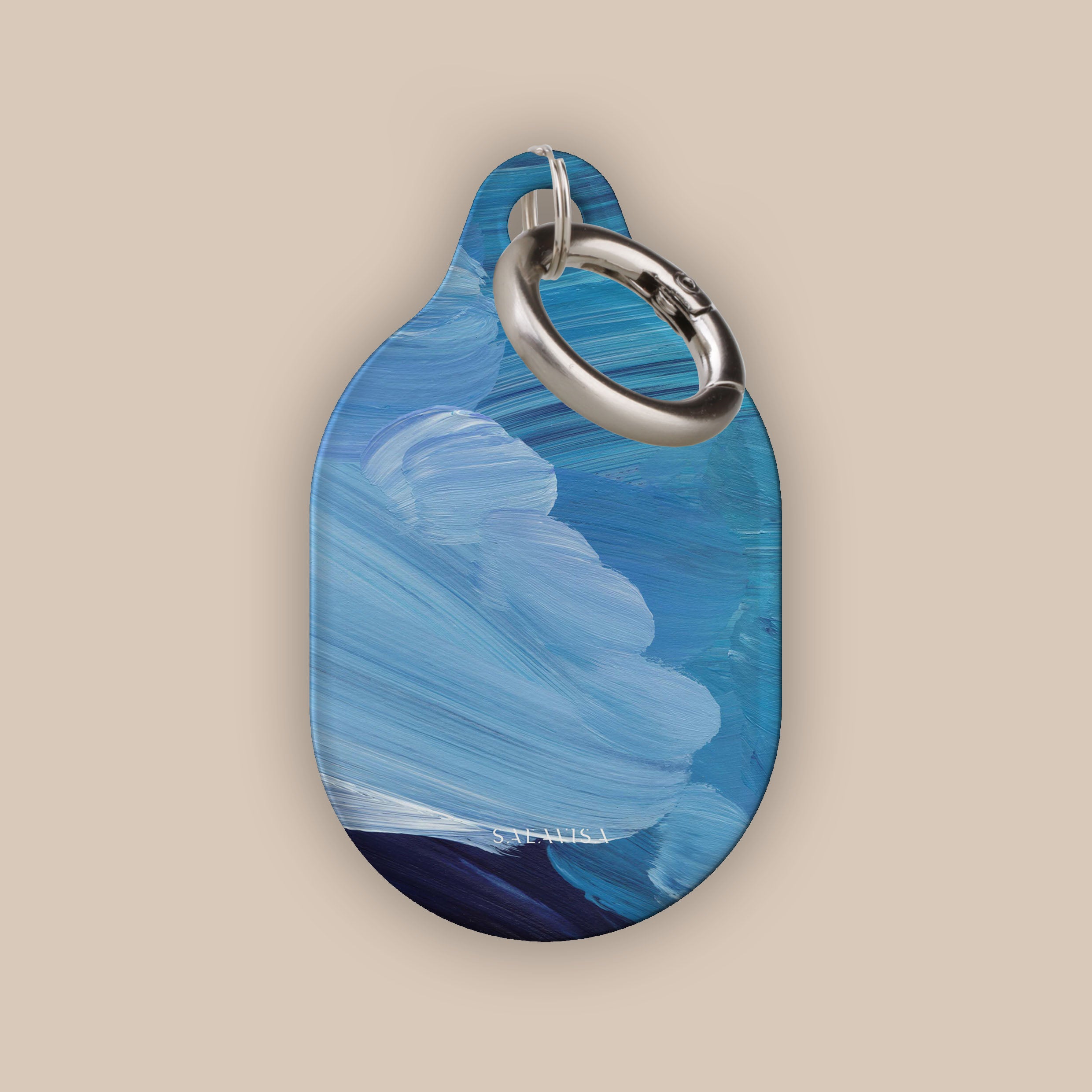 Durable Winter Canvas AirTag Holder - Waterproof & Anti-Loss Keychain for iPhone - Perfect for Travel, Luggage, Backpacks & Pets Tracking
