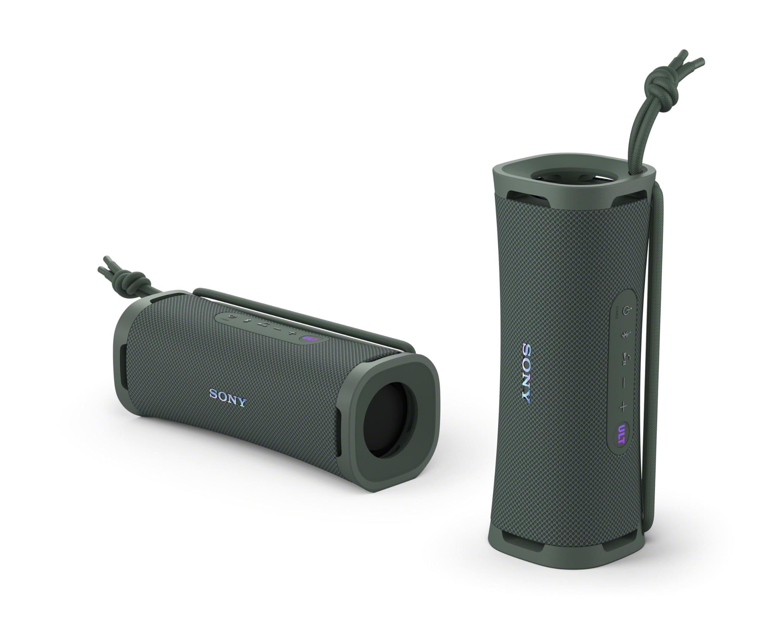 Sony ULT FIELD 1 Wireless Bluetooth Speaker - IP67 Waterproof, Dustproof & Shockproof | ULT POWER SOUND with Deep Bass | 12-Hour Battery | Clear Call Quality | Perfect for Outdoor, Travel, Camping & Beach (Forest Gray)