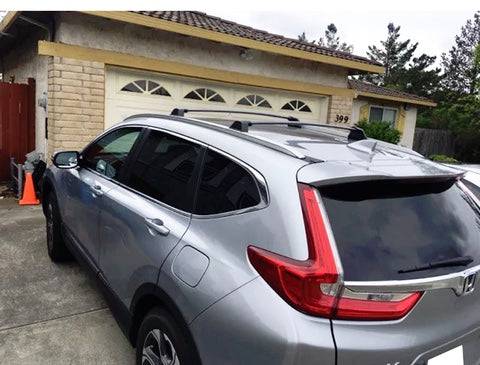 2017-2022 Honda CR-V Roof Rack Cross Bars - Black Aluminum OE Style Cargo Carrier for Adventure Travel & Outdoor Gear Storage