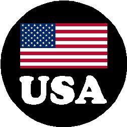 1.25 Inch USA Flag Pinback Button Badge - Patriotic American Pride Accessories for Hats, Bags & Jackets | United States Country Flag Pin for Veterans Day, 4th of July & Political Events