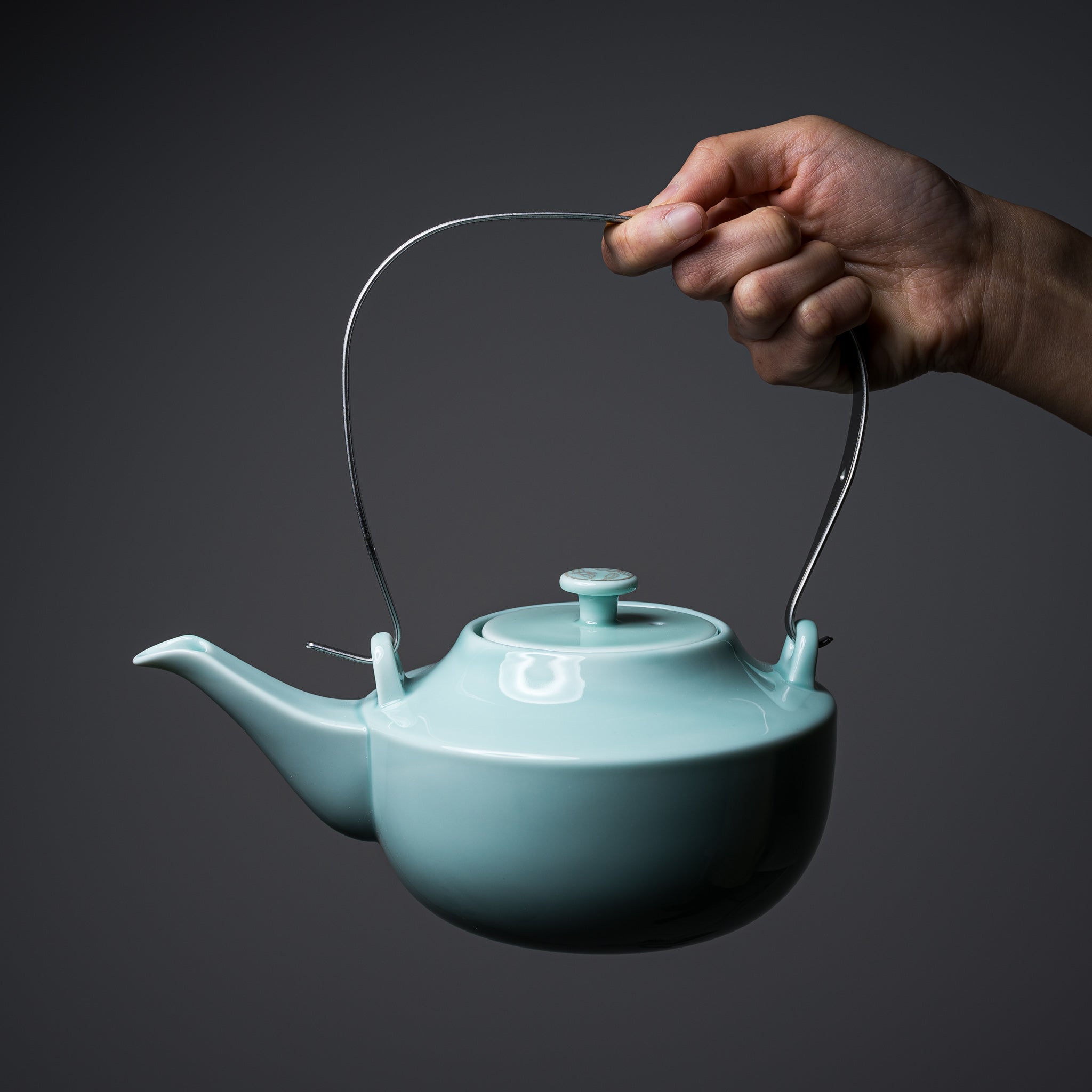 Handmade Japanese Teapot by Nishikawa - Premium Tiffany Blue Ceramic Teapot for Loose Leaf Tea | Perfect for Afternoon Tea, Gifts & Japanese Tea Ceremonies
