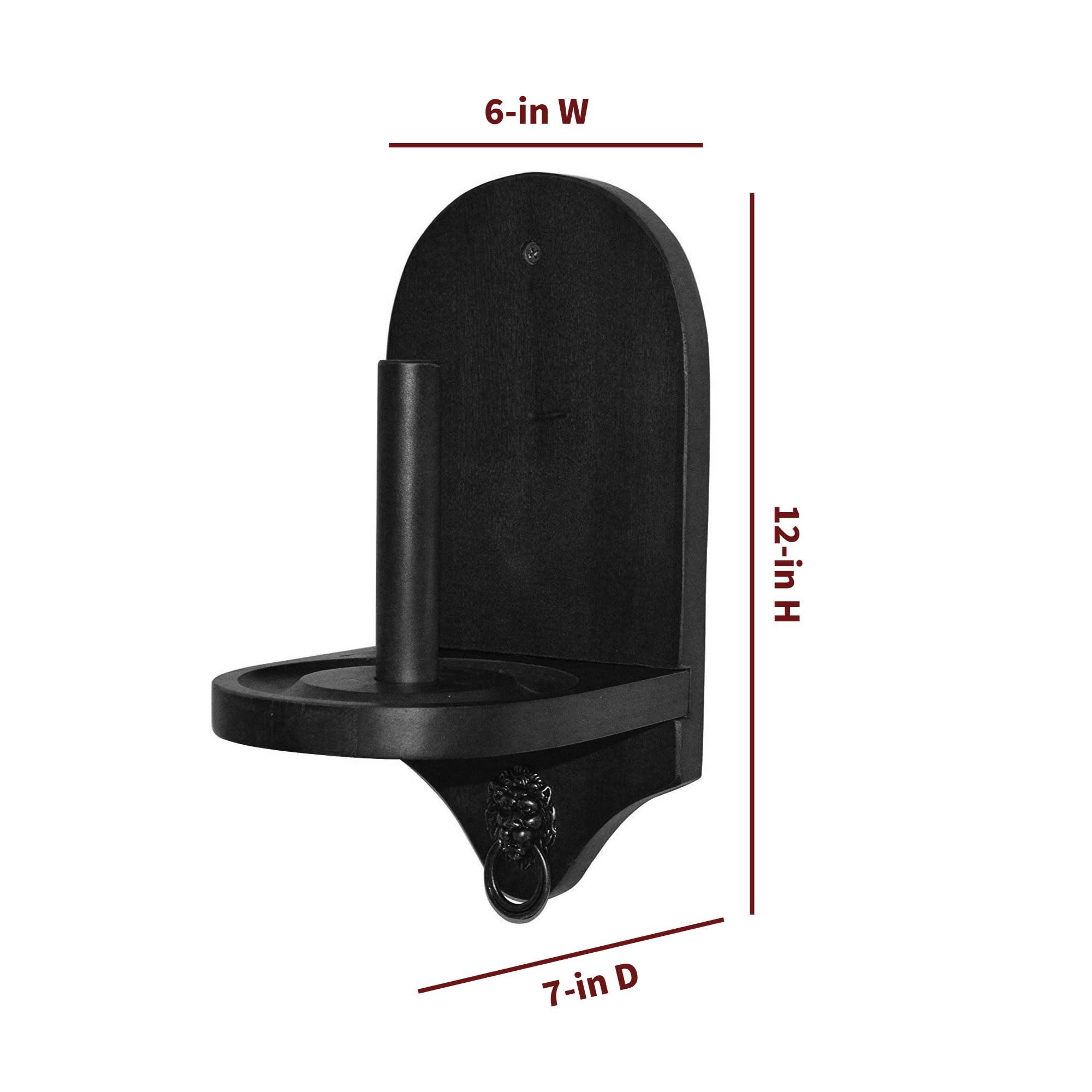 Hathaway Premier Black Wall-Mounted Cone Chalk Holder for Classroom, Gym & Home - Durable Chalkboard Accessory for Teachers, Coaches & Artists