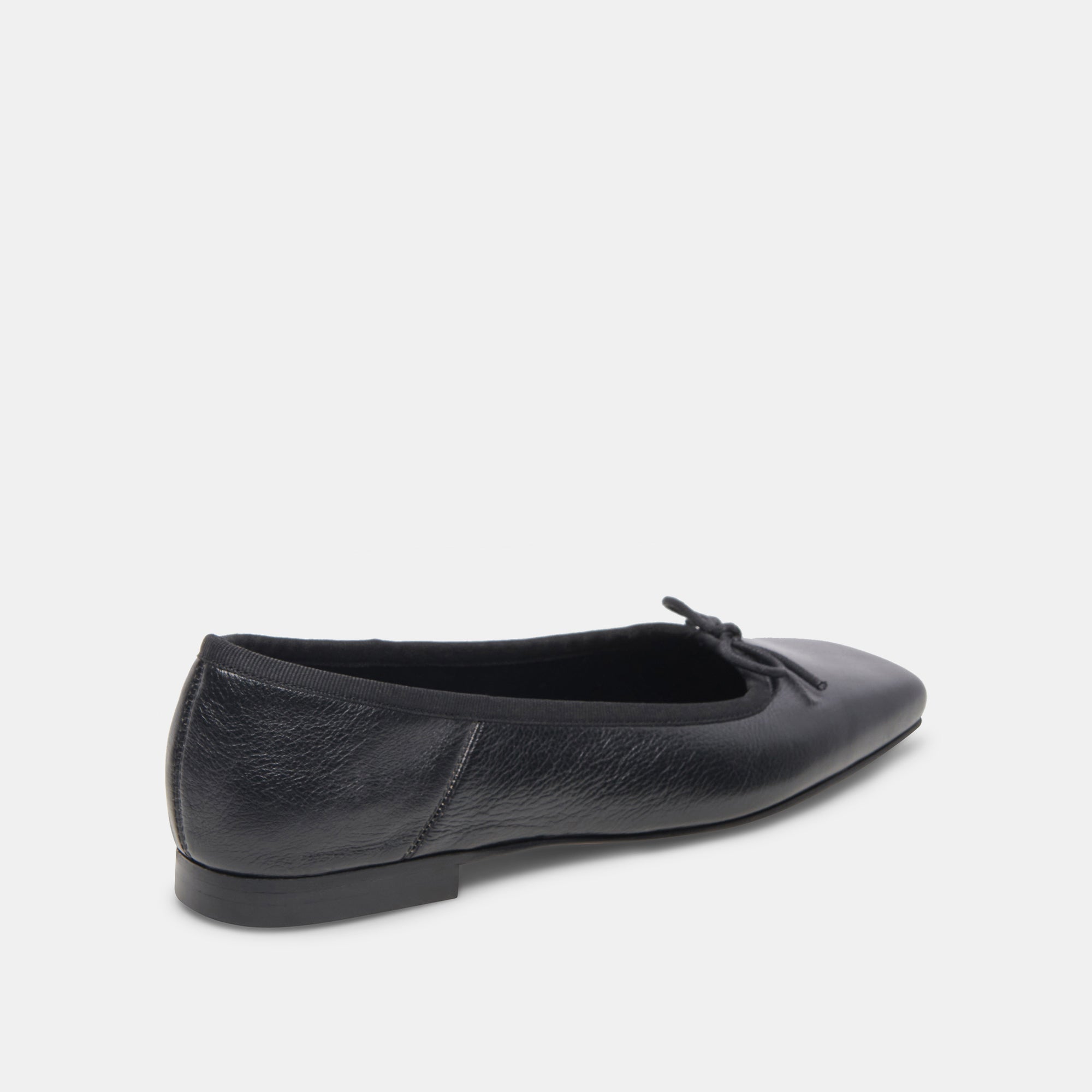 ANISA WIDE BALLET FLATS - Black Leather Comfortable Women's Shoes for Work, Travel & Everyday Wear | re:vita