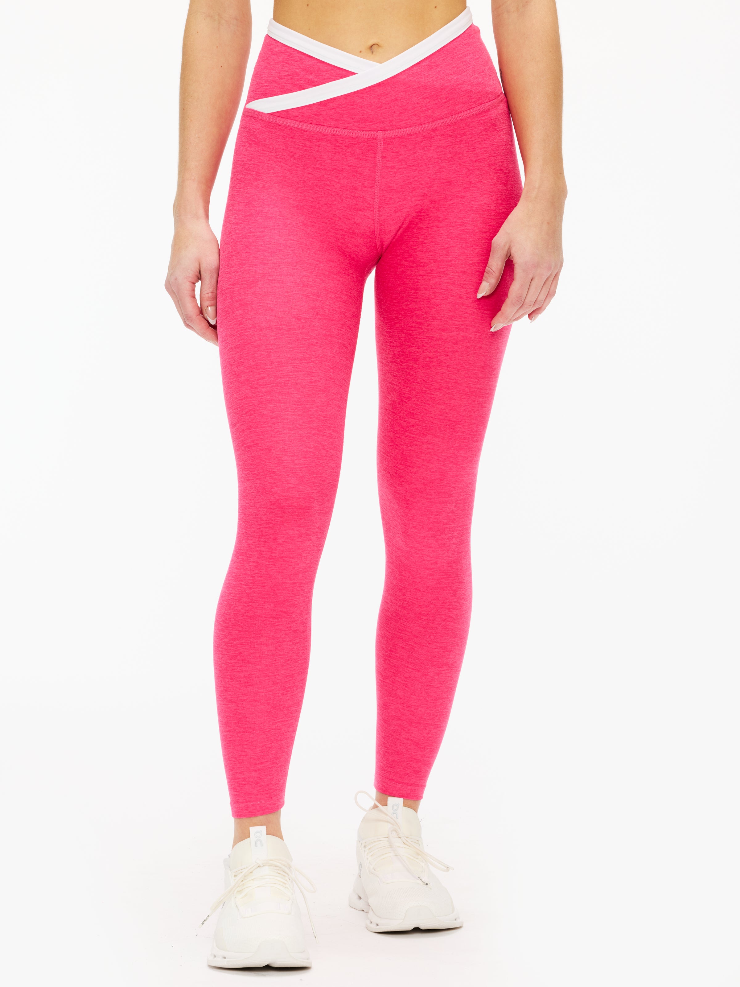Beyond Yoga Spacedye Outlines High Waisted Midi Legging - Soft Stretchy Yoga Pants for Women, Perfect for Workouts, Lounge & Everyday Wear