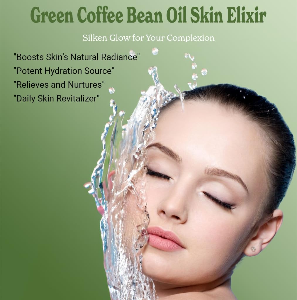 Bella Terra Green Coffee Bean Oil - 1 Gallon, 100% Pure & Natural, Rich in Antioxidants, Deep Moisturizer for Skin & Hair | Perfect for Aromatherapy, Massage & DIY Beauty Products