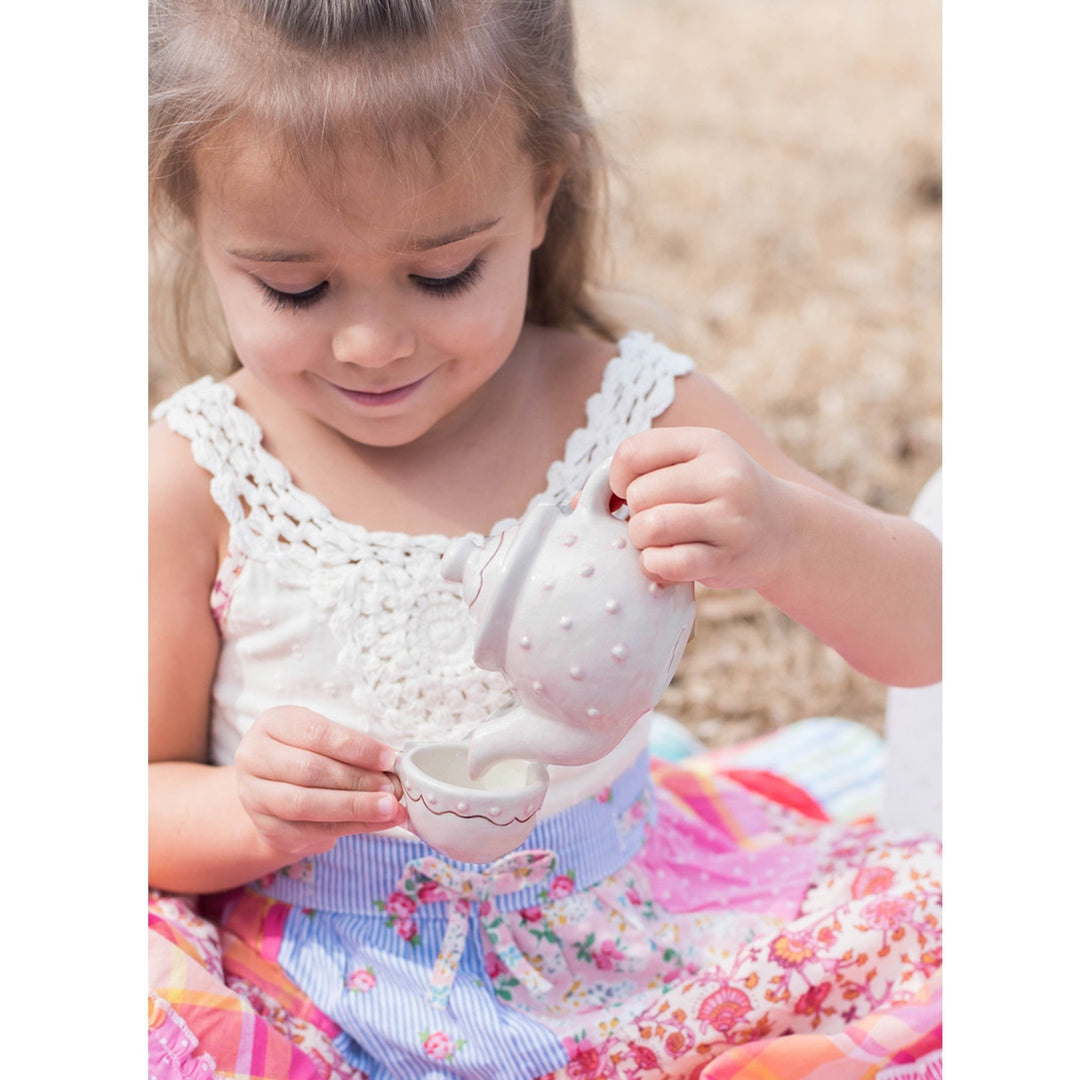 Pretty Girl Tea Party To Go Gift Set - Elegant Tea Set for Kids & Adults - Perfect for Birthday Parties, Baby Showers & Special Occasions