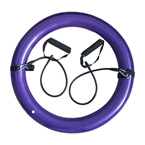 Durable Non-Slip Yoga Ball Base Stand - 65cm/75cm Stability Ring for Exercise, Pilates & Stretching with Resistance Bands - Perfect for Home Gym, Yoga Studio & Fitness Training (Purple)