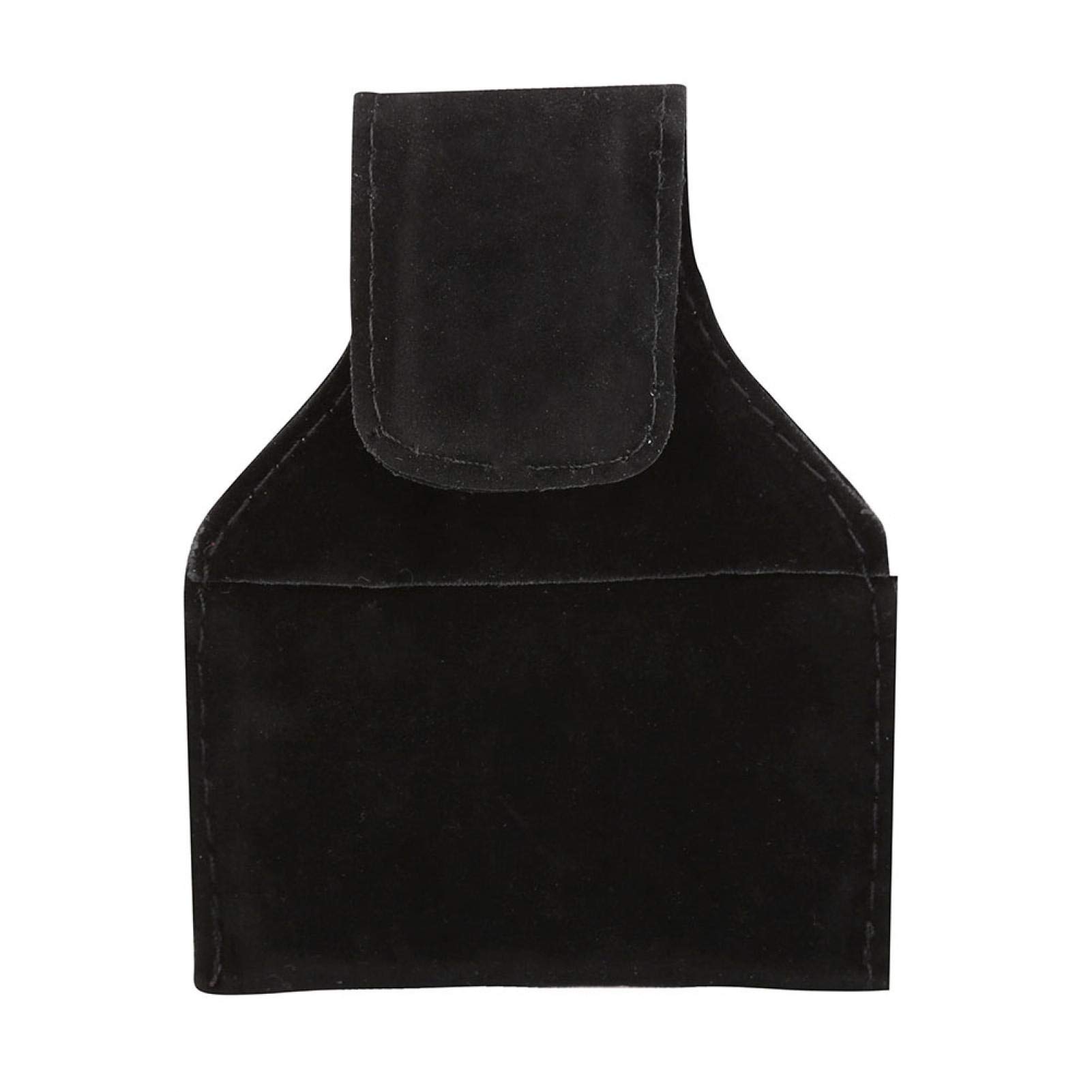 Keenso Cue Chalk Holder - Portable PU Leather Billiard Chalk Pouch Bag Accessory for Pool Players (Black) | Perfect for Bar, Game Room & Professional Pool Tournaments