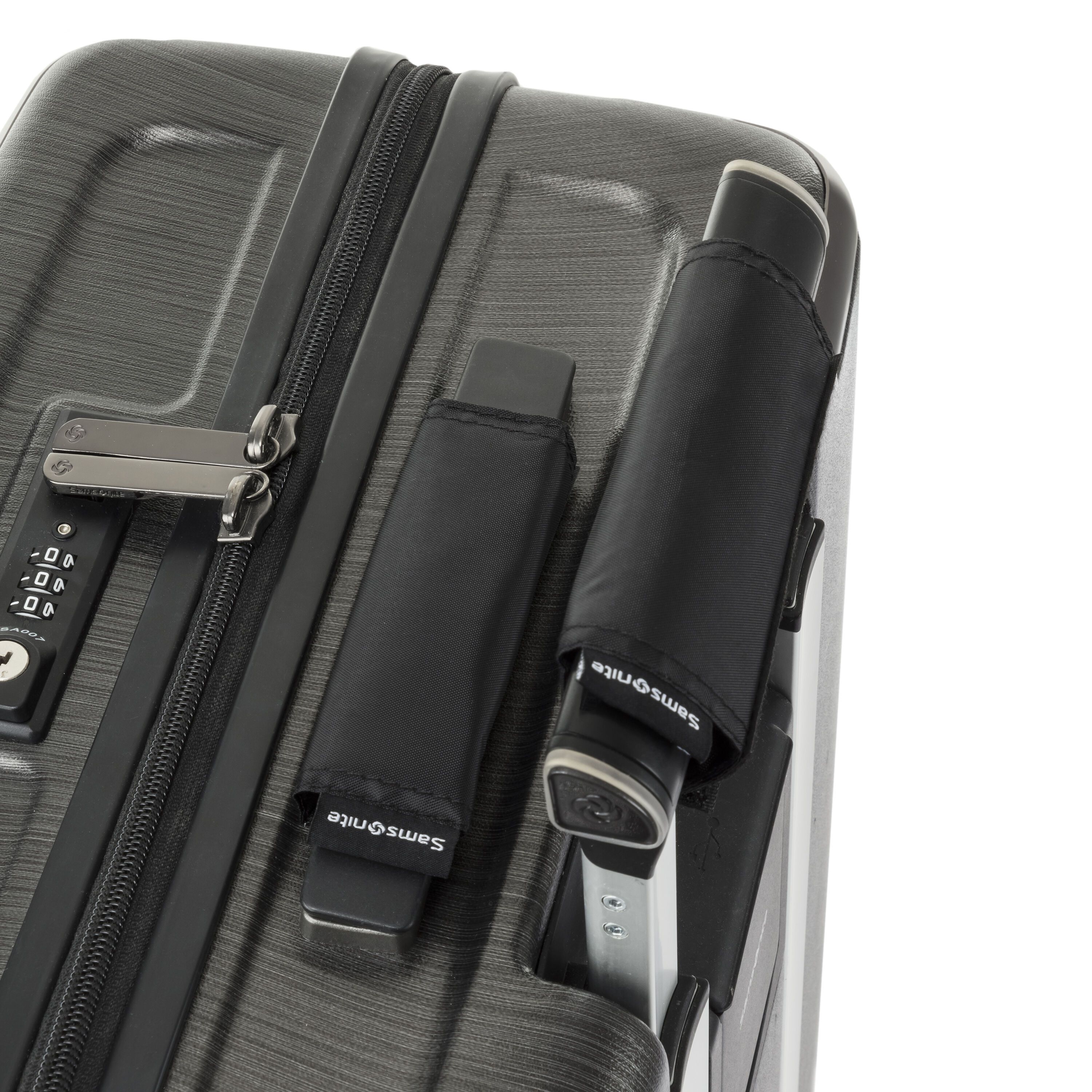 Samsonite Anti-Microbial 3-Piece Luggage Handle Wrap Set for Travel - Protects Against Germs on Suitcases, Carry-Ons & Backpacks During Air Travel & Commuting