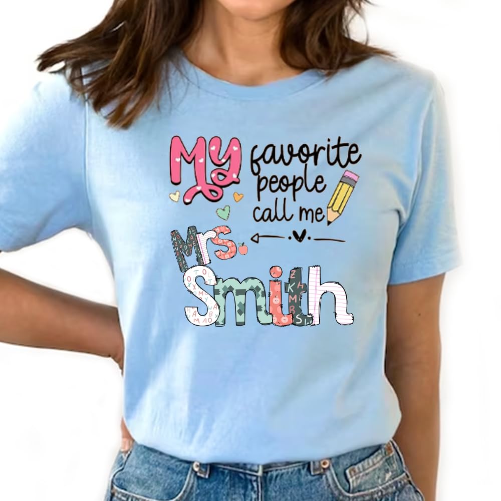 Personalized Kindergarten Teacher Shirts - Custom Grade Level T-Shirts for Women, Unique Teacher Appreciation Gifts | Perfect for Classroom Wear, Teacher's Day & Staff Recognition Events