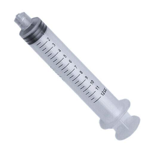 12cc Disposable Luer Lock Syringes (100-Pack) - Non-Sterile Medical Syringes for Veterinary, Lab & DIY Projects | Bulk Syringes for Injections, Glue Application & Crafts