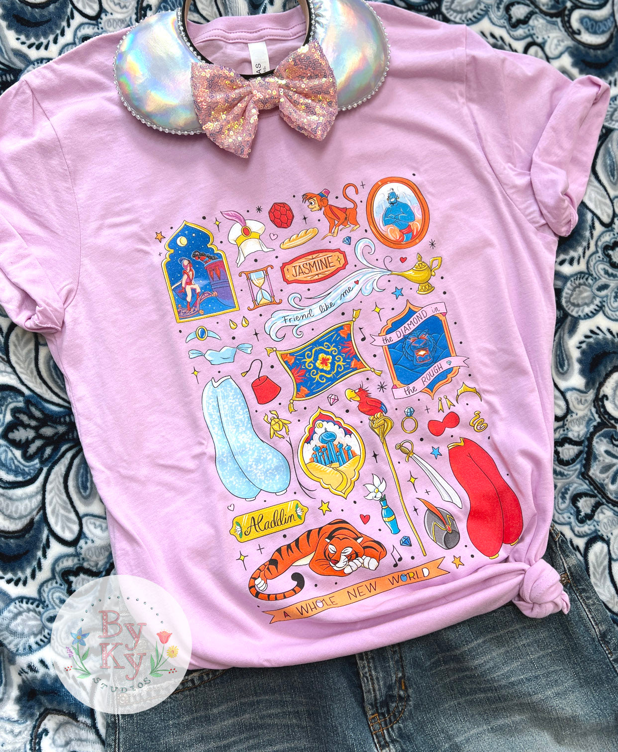 Jasmine Princess Unisex Jersey Short Sleeve T-Shirt - Soft Cotton Casual Tee for Men & Women - Perfect for Everyday Wear, Gym, and Outings
