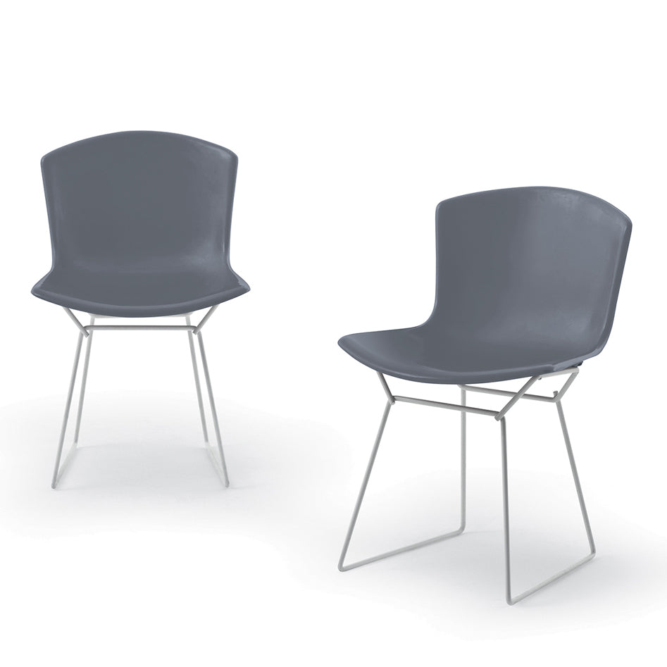 Bertoia Plastic Side Chair - Modern Stackable Dining Chair for Indoor & Outdoor Use - Perfect for Kitchen, Dining Room, Patio, and Office Spaces