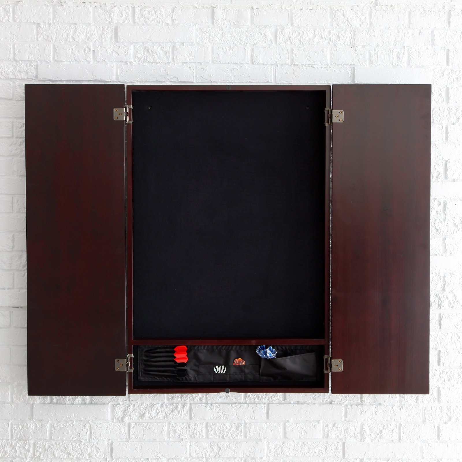 Premium Viper Metropolitan Solid Wood Dartboard Cabinet with Electronic Dartboard – Ready-to-Play Bundle Includes 2 Sets of Soft-Tip Darts & Integrated Storage (Multiple Stain Options) – Perfect for Game Rooms, Bars, and Home Entertainment Spaces