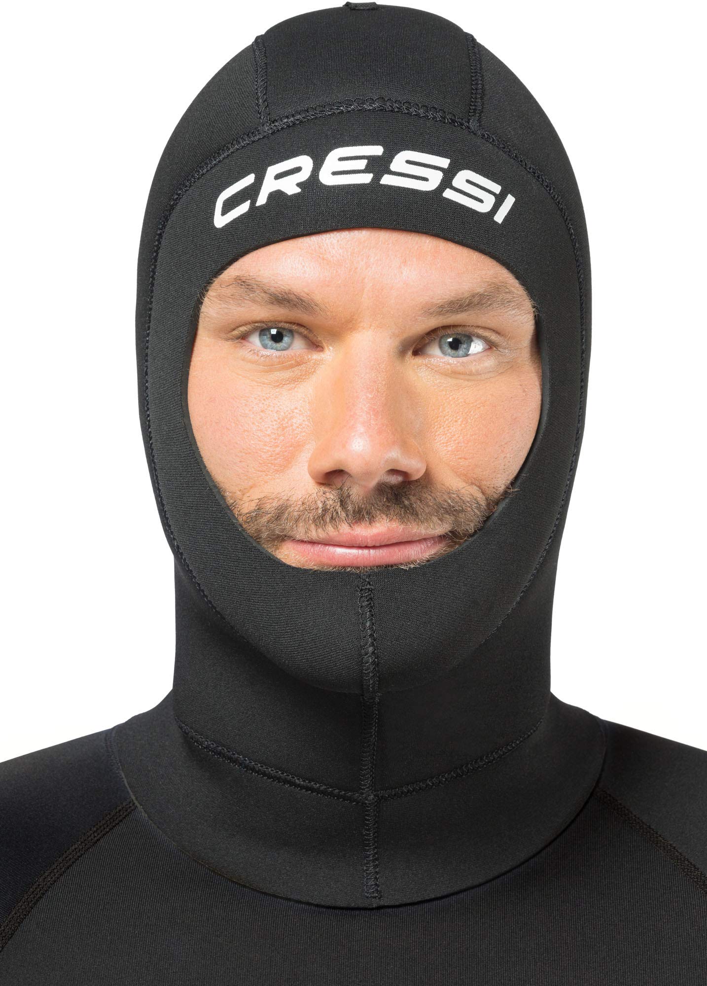 Cressi 5mm Neoprene Diving Hood for Adults - Unisex Scuba Diving, Snorkeling & Surfing Gear - Thermal Protection for Cold Water - Perfect for Ocean Adventures & Water Sports - Made in Italy
