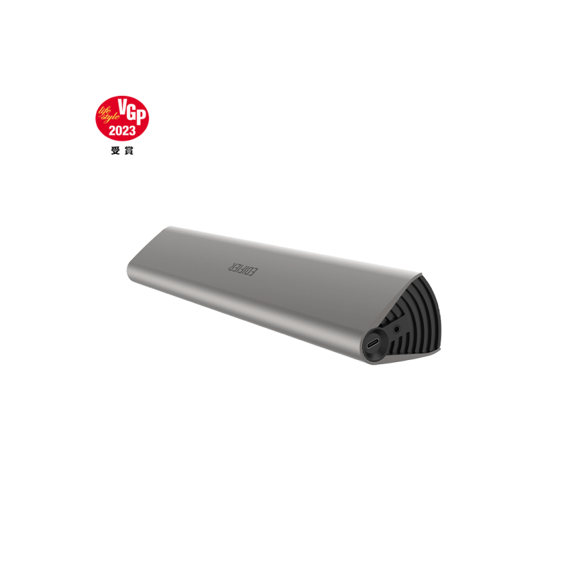 Edifier MF200 Silver Bluetooth Speaker - Portable Wireless Tabletop Speaker for Home, Office, Party & Outdoor Use