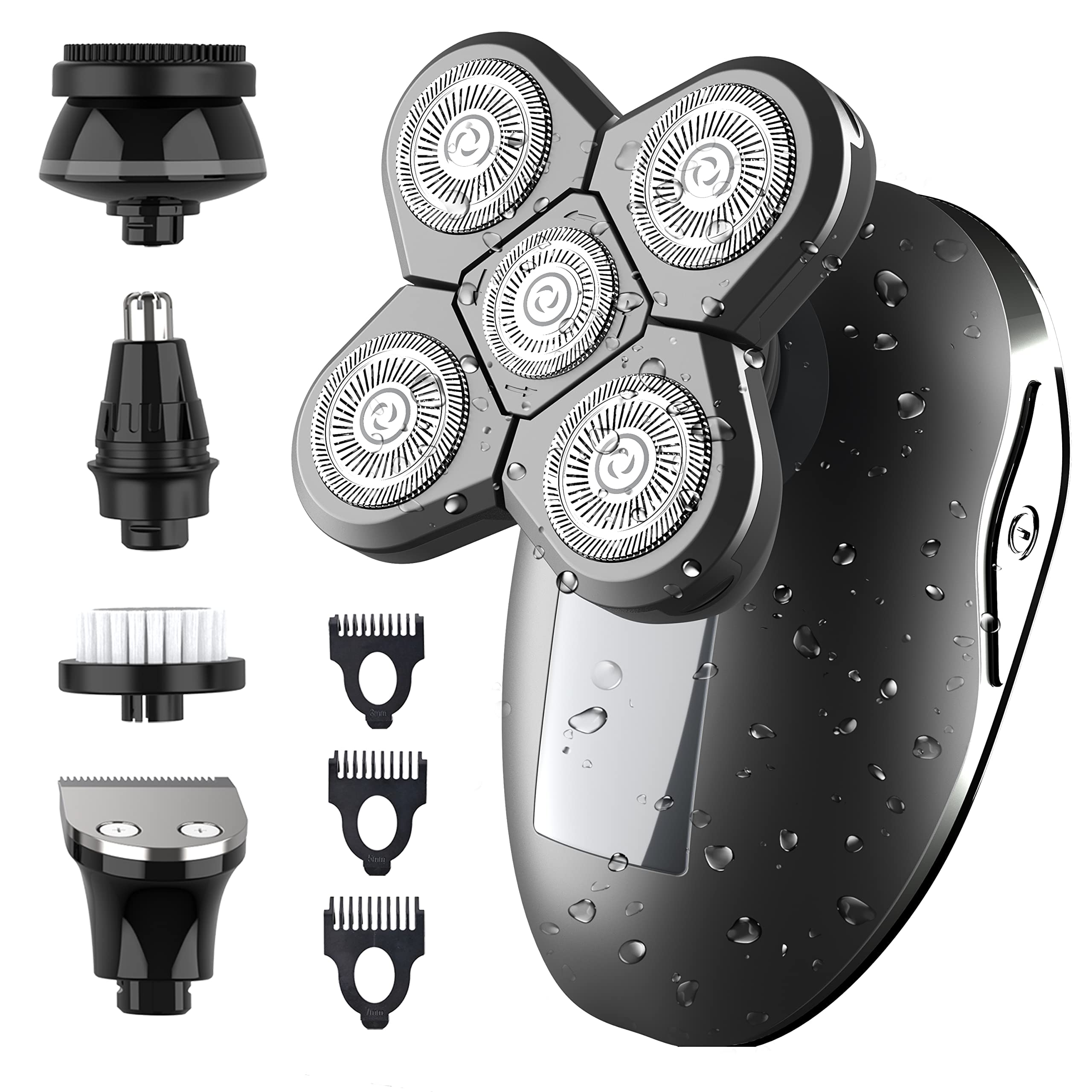 Best Electric Razors for Women - Cordless Painless Hair Removal Shaver for Face, Legs, Bikini & Body - Rechargeable Rotary Shaver Kit for Smooth Skin at Home & Travel