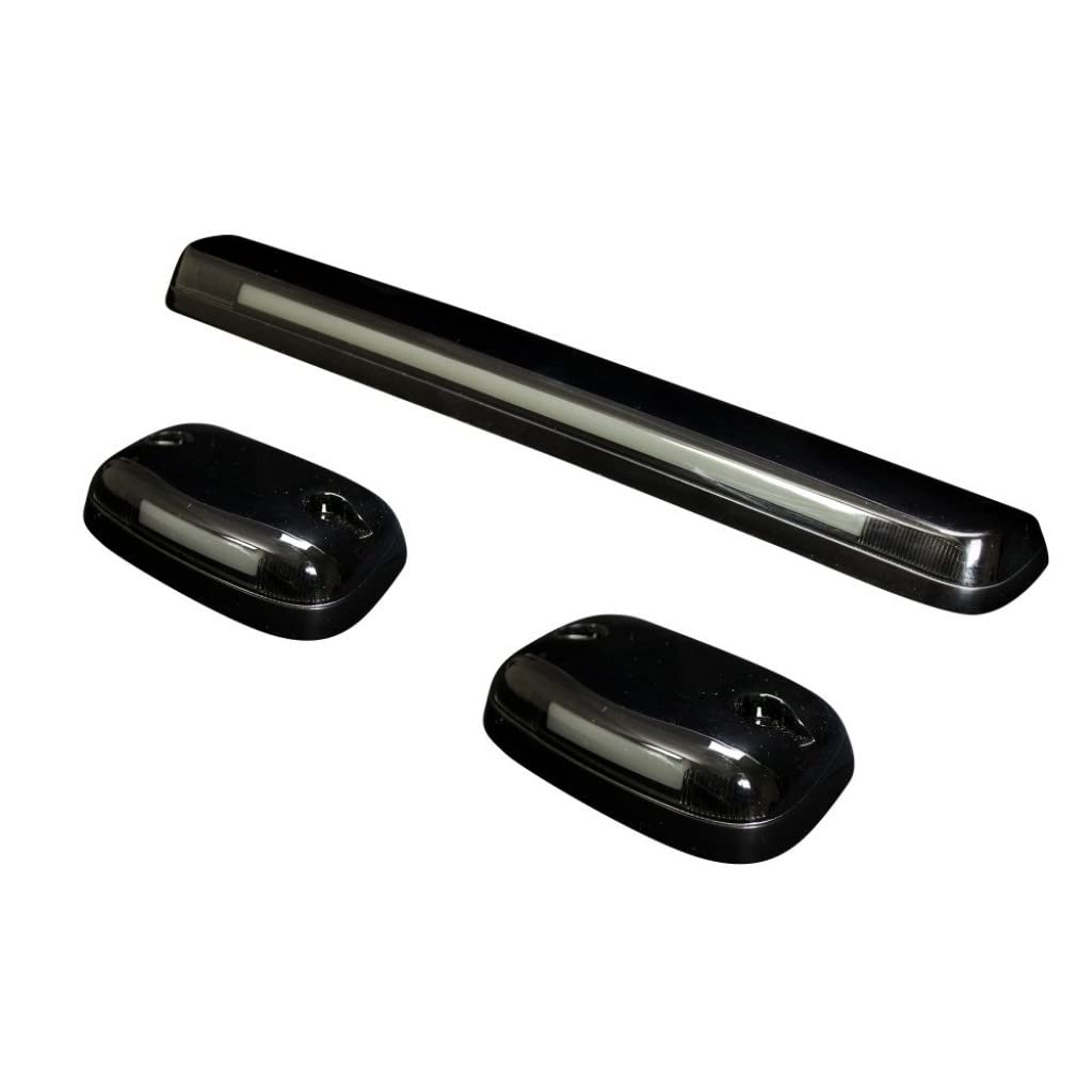 High-Power OLED Bar-Style LED Roof Lights for Chevy Silverado 2500/3500 (2007-2014) - Smoked Lens Amber Off-Road Lighting | Perfect for Truck Accessories, Night Driving & Off-Road Adventures