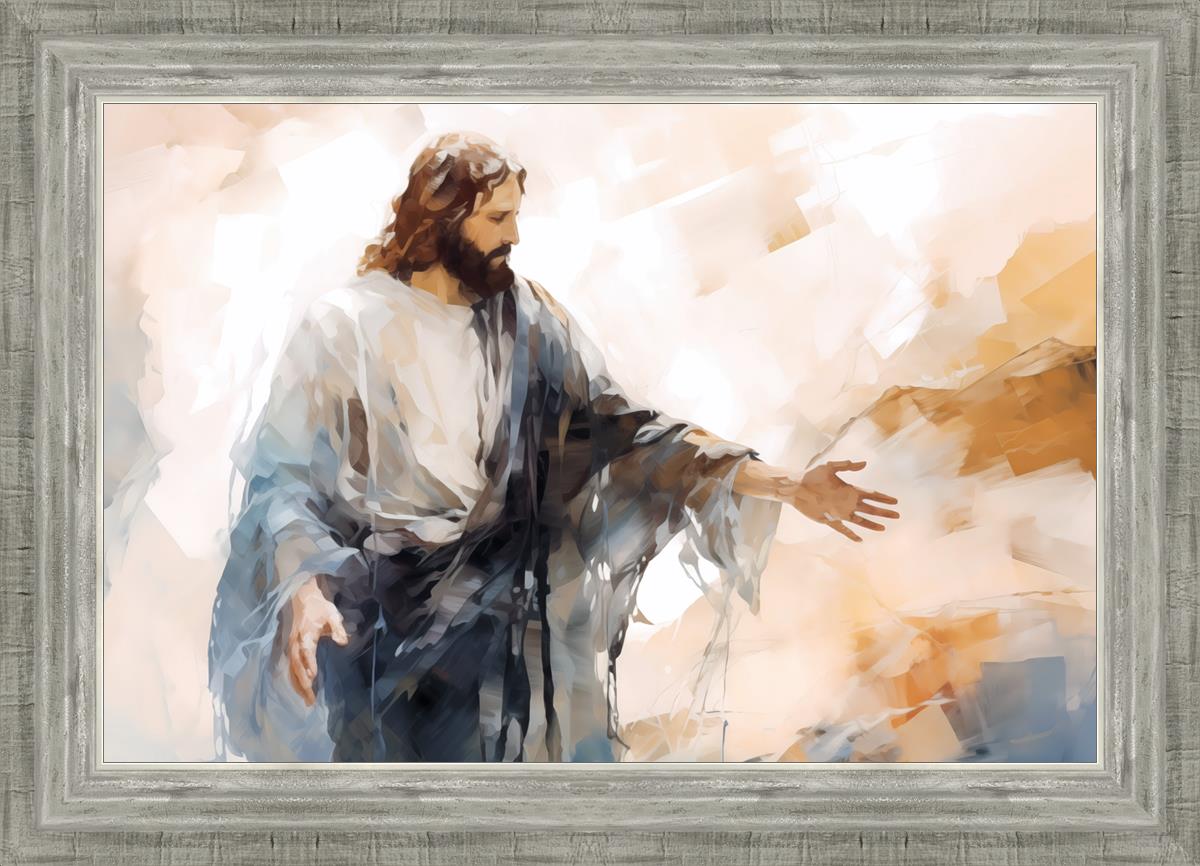 Come Unto Me By Gabriel Heaton - Inspirational Christian Wall Art for Home & Church Decor | Perfect for Living Room, Bedroom & Office