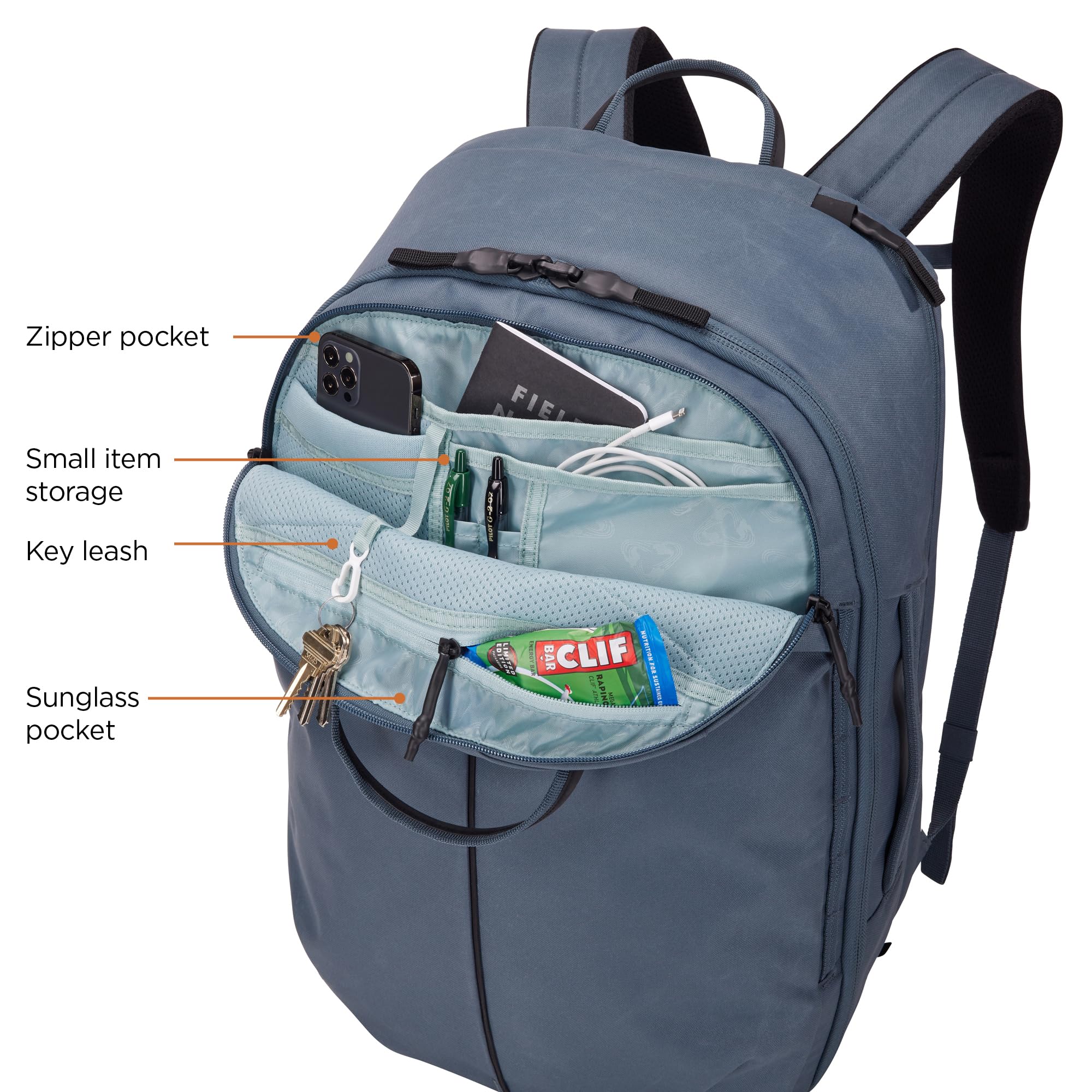 Thule Aion Backpack - Durable Waterproof Laptop Backpack for Travel & Commuting - 28L Capacity with Padded Laptop Compartment - Perfect for Work, School & Outdoor Adventures