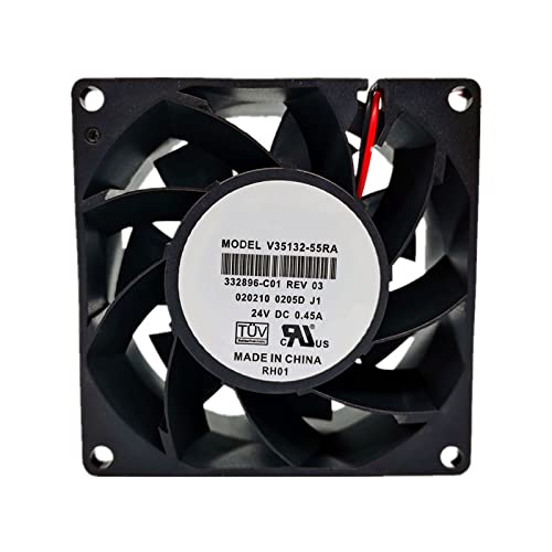 Original: for V35132-55RA 8038 Inverter Fan 33289-C01 24V 0.45A 80MM Cooling Fan   Optimized: 24V 0.45A 80mm Cooling Fan Replacement for V35132-55RA 8038 Inverter - Model 33289-C01 - Perfect for Electronics Cooling & PC Case Ventilation