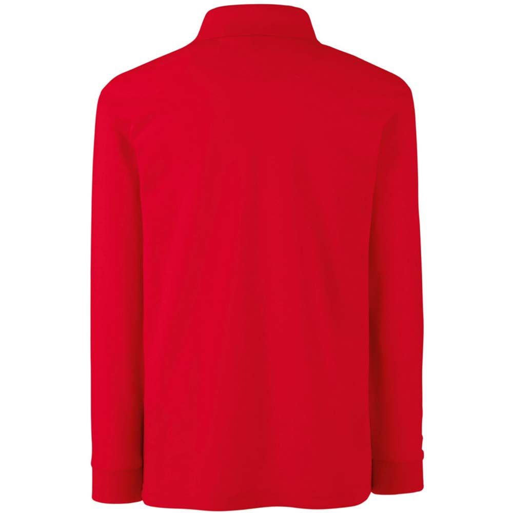Fruit of the Loom Kids' Long Sleeve 65/35 Pique Polo Shirts - Comfortable Cotton Blend for Boys & Girls - Perfect for School Uniforms, Playdates & Family Outings