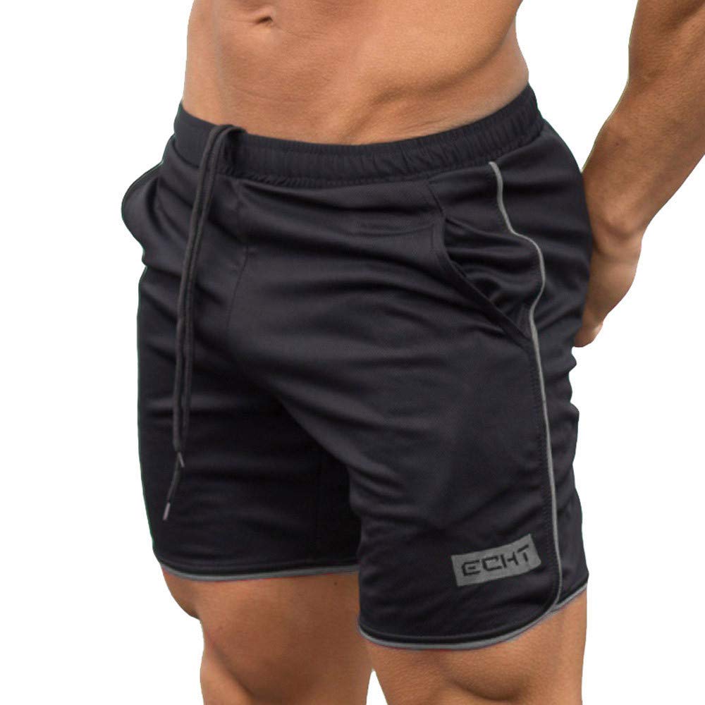 Men's Athletic Shorts - Breathable Workout Gym Shorts with Pockets for Basketball, Training & Bodybuilding | Summer Fitness & Sports Apparel for Running, Jogging & Outdoor Activities