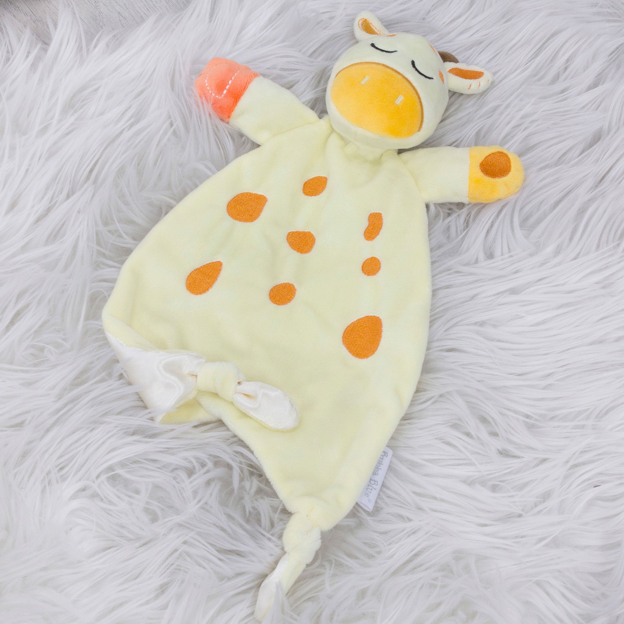 2-Pack Soft Plush Comforter Toys for Babies - Soothing Security Blanket for Sleep, Travel & Nursery Decor | Cute Stuffed Animal Lovey for Toddlers & Infants