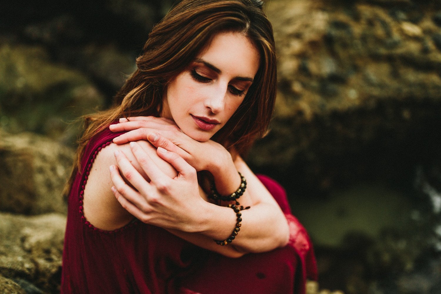 Authentic Tiger Eye Stone Grounding Wrist Mala Bracelet - Yoga Meditation, Stress Relief & Spiritual Protection Jewelry
