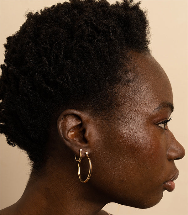 Large Estée Hoops - Stylish Gold-Plated Hoop Earrings for Women | Perfect for Everyday Wear, Parties & Special Occasions