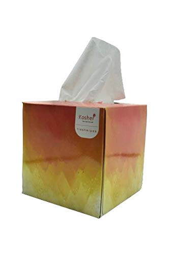 Premium Kosher Dandelion 2-Ply Facial Tissues Cube Box - 6 Pack (480 Tissues Total) | 80 Soft Pulls per Box | Hypoallergenic for Home, Office & Travel Use