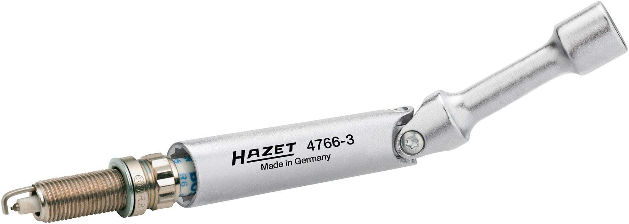 HAZET 4766-3 154mm 12-Point Spark Plug Wrench - Professional Multi-Color Automotive Tool for Mechanics & DIY Car Repair