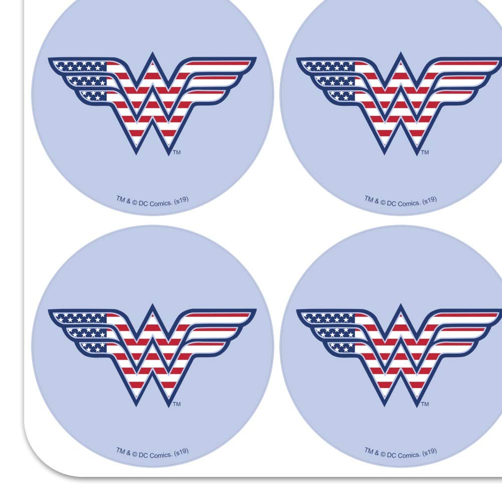 Wonder Woman USA American Flag Logo Planner Stickers - Scrapbooking, Calendar & Crafting Supplies for DIY Projects, Journaling & Home Decor