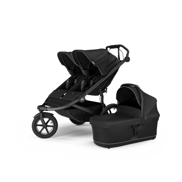 Thule Urban Glide 3 Double Black Stroller - Premium Double Jogging Stroller for Active Parents | Perfect for Running, Walking & Outdoor Adventures with Two Kids