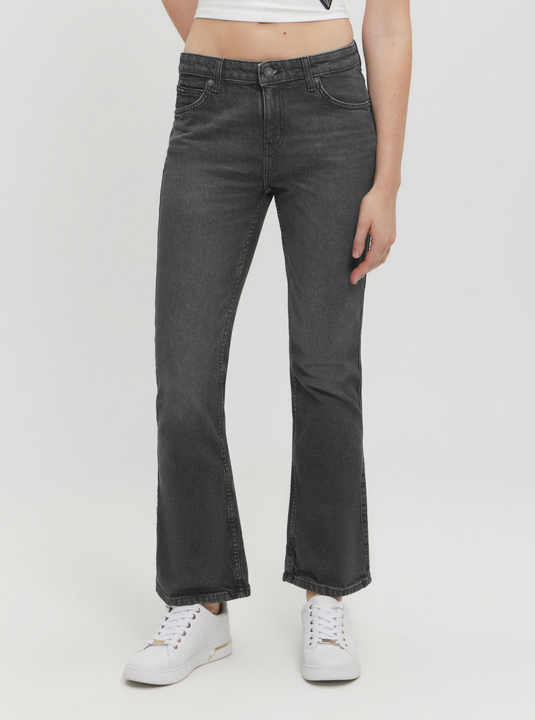 Guess Jeans Grey G09 Bootcut Pants for Women - Classic Denim Jeans with Flared Leg | Perfect for Casual Wear, Office & Night Out