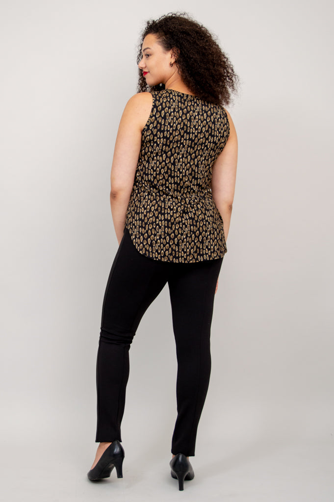 Jazz Tank Top - Jungle Print Bamboo Fabric - Women's Casual Wear for Summer & Music Festivals