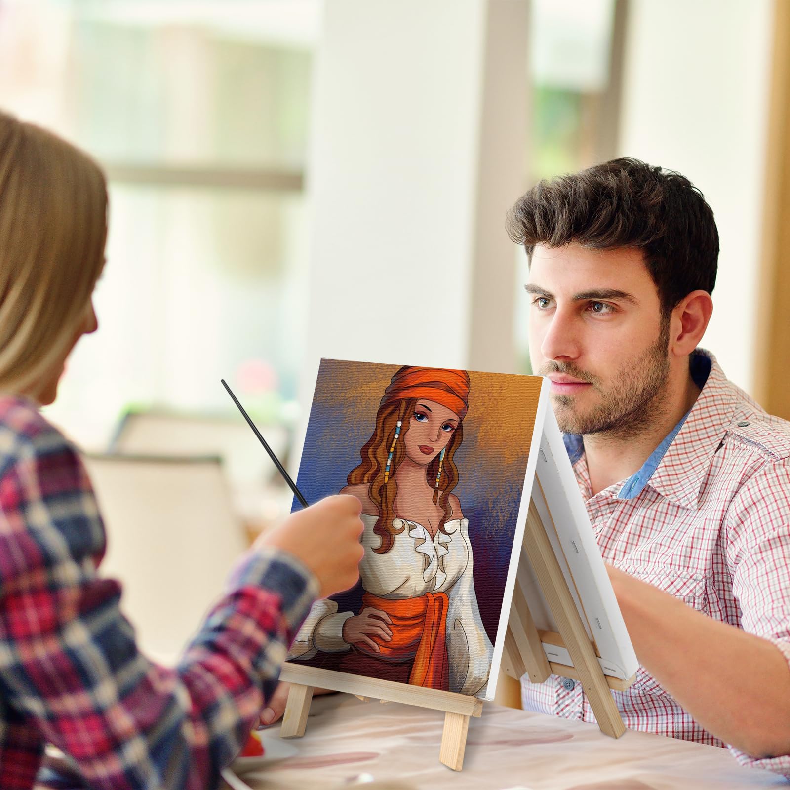 Pre-Drawn Canvas Painting Kit for Adults - DIY Sip & Paint Set with Halloween Theme (8x10) | Perfect for Date Nights, Paint Parties & Creative Home Decor