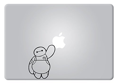 Big Hero 6 Disney Baymax Vinyl Decal Sticker for Apple MacBook Air Pro & Retina Laptops - Cute Anime Cartoon Computer Skin - Perfect for School, Office & Gaming Setups