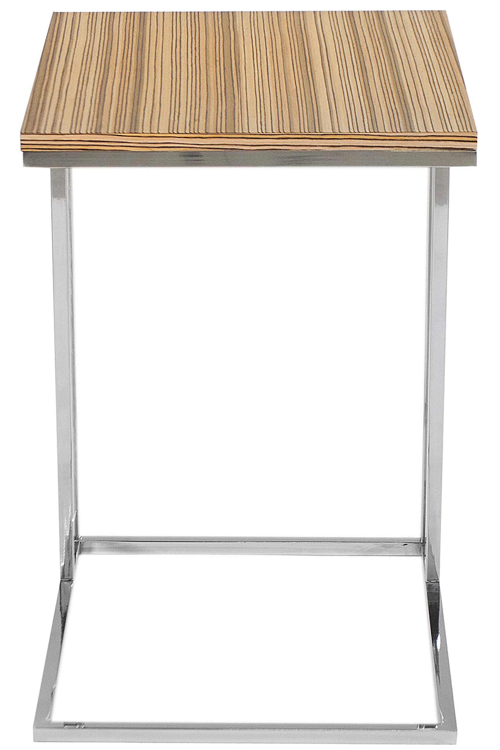 Brown Fred Tray Table - Portable Side Table for Living Room & Bedroom