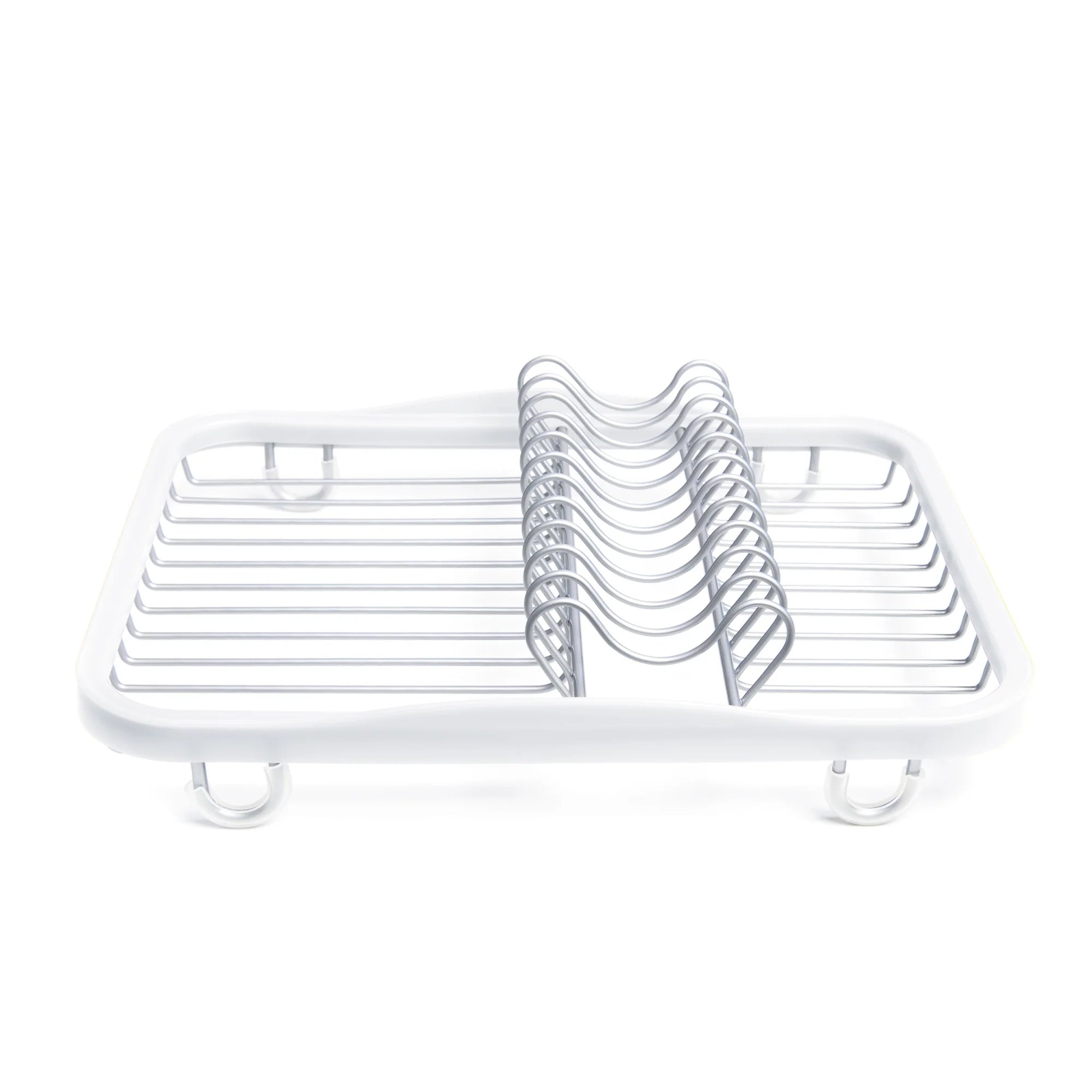 Stainless Steel Countertop Dish Rack with Drying Tray - Space Saving Kitchen Organizer for Dishes, Cups & Utensils - Perfect for Small Apartments, RVs & Compact Kitchens